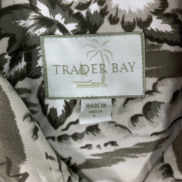 Trader Bay Hawaiian short sleeve button up shirt L - Picture 4 of 11